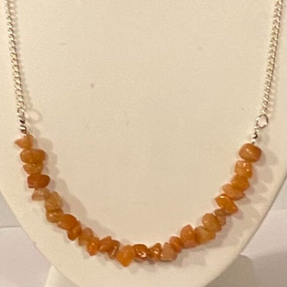 NEW Genuine Aventurine chip crystal necklace - Picture 3 of 5